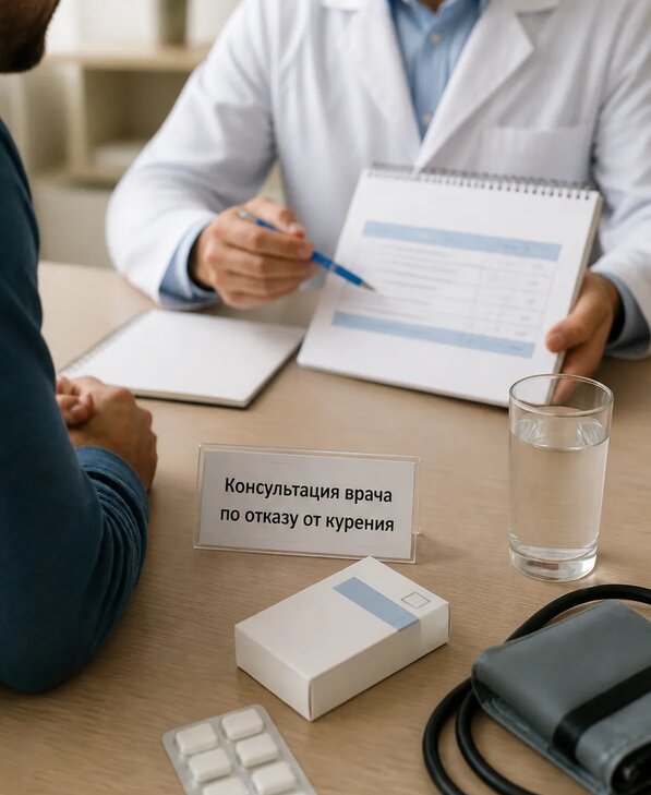 Консультация врача по отказу от курения для взрослых в Донском